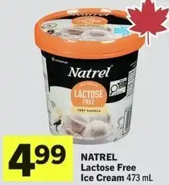 IGA Natrel lactose free ice cream offer