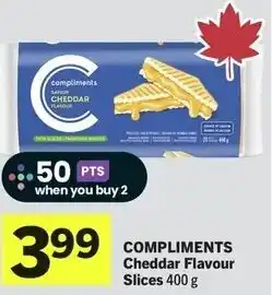 IGA Compliments cheddar flavour slices offer