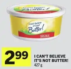 IGA I can't believe it's not butter! offer