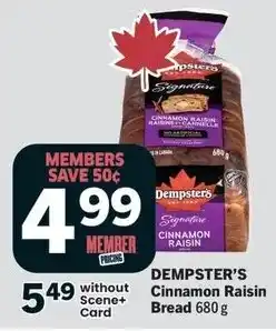 IGA Dempster's cinnamon raisin bread offer