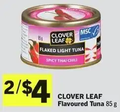 IGA Clover leaf flavoured tuna offer