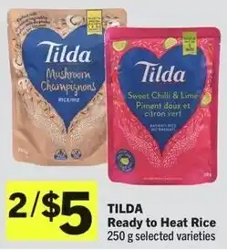 IGA Tilda ready to heat rice offer
