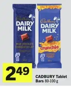IGA Cadbury tablet bars offer
