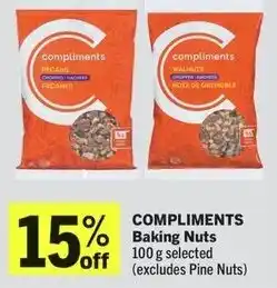 IGA COMPLIMENTS Baking Nuts offer