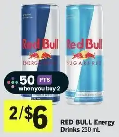 IGA Red bull energy drinks offer