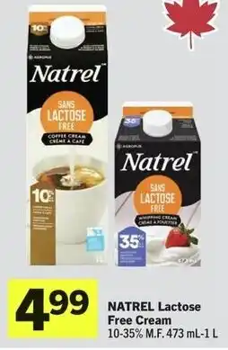 IGA NATREL Lactose Free Cream offer