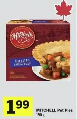 IGA Mitchell pot pies offer