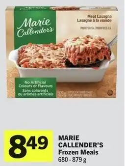 IGA Marie callender's frozen meals offer