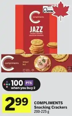 IGA Compliments snacking crackers offer