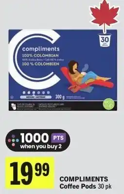 IGA Compliments coffee pods offer
