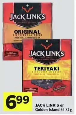 IGA Jack link's or golden island offer