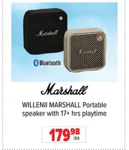 2001 Audio Video WILLENII MARSHALL Portable speaker with 17+ hrs playtime offer