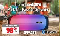 2001 Audio Video SPPA7BT Illuminated 30W Portable Passive Speaker offer