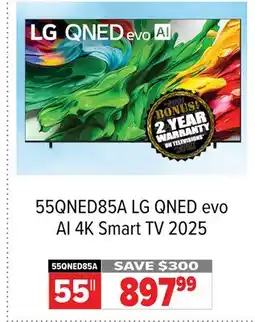 2001 Audio Video LG QNED evo AI 4K Smart TV 2025 offer