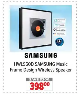 2001 Audio Video SAMSUNG Music Frame Design Wireless Speaker offer