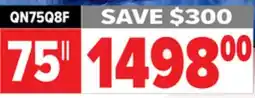 2001 Audio Video 75 QLED 4K 144Hz QUANT DOT TV offer