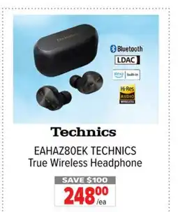 2001 Audio Video EAHAZ80EK TECHNICS True Wireless Headphone 248 offer