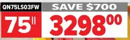 2001 Audio Video 75 PRO FRAME QLED MINI WIRELESS offer