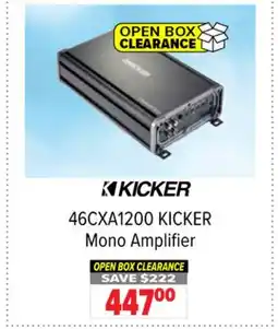 2001 Audio Video 46CXA1200 KICKER Mono Amplifier offer