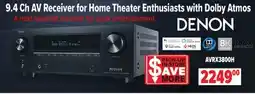 2001 Audio Video 9.4 Ch AV Receiver for Home Theater Enthusiasts with Dolby Atmos offer
