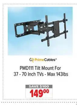 2001 Audio Video PMD111 Tilt Mount For 37 - 70 Inch TVs - Max 143lbs offer
