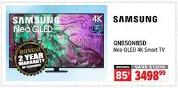 2001 Audio Video QN85QN85D Neo QLED 4K Smart TV offer