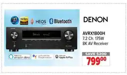 2001 Audio Video DENON 7.2 Ch. 175W 8K AV Receiver offer