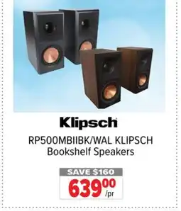 2001 Audio Video RP500MBIIBK/WAL KLIPSCH Bookshelf Speakers offer
