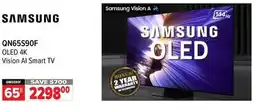 2001 Audio Video QN65S90F 65 OLED 4K Vision AI Smart TV offer