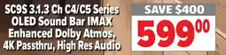 2001 Audio Video 3.1.3 Ch C4/C5 Series OLED Sound Bar IMAX Enhanced Dolby Atmos, 59900 4K Passthru, High Res Audio offer