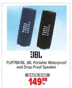 2001 Audio Video FLIP7BK/BL JBL Portable Waterproof and Drop Proof Speaker offer