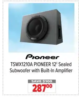2001 Audio Video PIONEER 12 Sealed Subwoofer with Built-In Amplifier offer