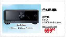 2001 Audio Video Yamaha 5.1-Ch. 8K HDR10 + Receiver offer