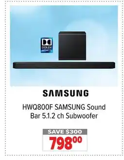 2001 Audio Video SAMSUNG Sound Bar 5.1. 2 ch Subwoofer offer