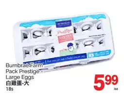 T&T Supermarket BURNBRAE FARM PACK PRESTIGE LARGE EGGS, 18s offer