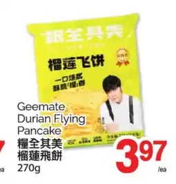 T&T Supermarket GEEMATE DURIAN FLYING PANCAKE, 270g offer
