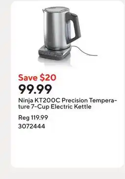 Staples Ninja KT200C Precision Temperature 7-Cup Electric Kettle offer