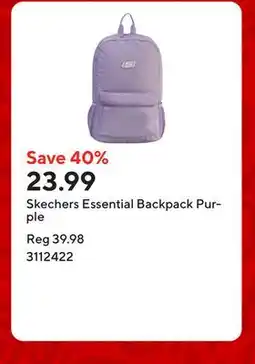 Staples Skechers Essential Backpack Purple offer