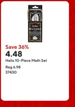 Staples Helix 10-Piece Math Set offer