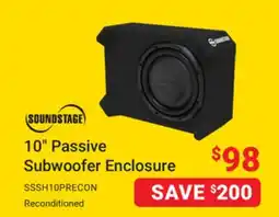 Visions Electronics 10 Passive Subwoofer Enclosure offer