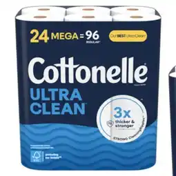 Staples Cottonelle Ultra Clean Toilet Paper - Strong - 24 Rolls/Pack offer