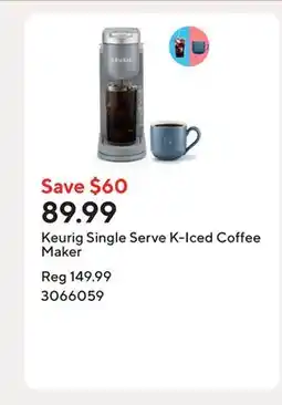Staples Keurig Single Serve K-Iced Coffee Maker offer
