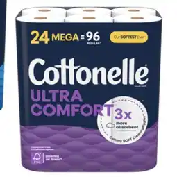 Staples Cottonelle Ultra Comfort Toilet Paper - Strong - 24 Rolls/pk offer