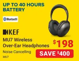 Visions Electronics KEF MU7 Wireless Over-Ear Headphones offer
