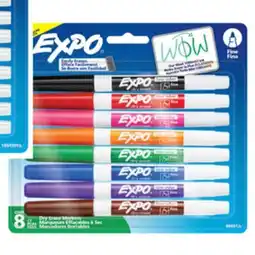 Staples Expo Dry Erase Markers, Fine Assorted, 8pk offer