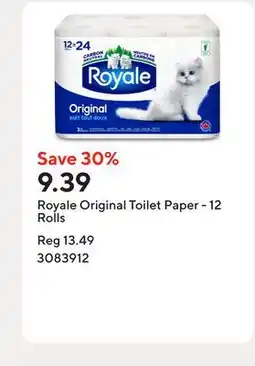 Staples Royale Original Toilet Paper - 12 Rolls offer