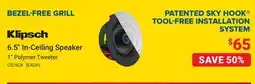 Visions Electronics Klipsch 6.5 In-Ceiling Speaker offer