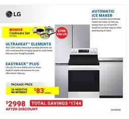 Visions Electronics LG PACKAGE PRICE offer