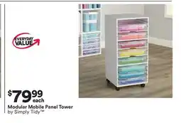 Michaels Modular Mobile Panel Tower by Simply Tidy offer