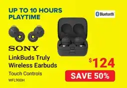 Visions Electronics SONY LinkBuds Truly Wireless Earbuds Touch Controls offer